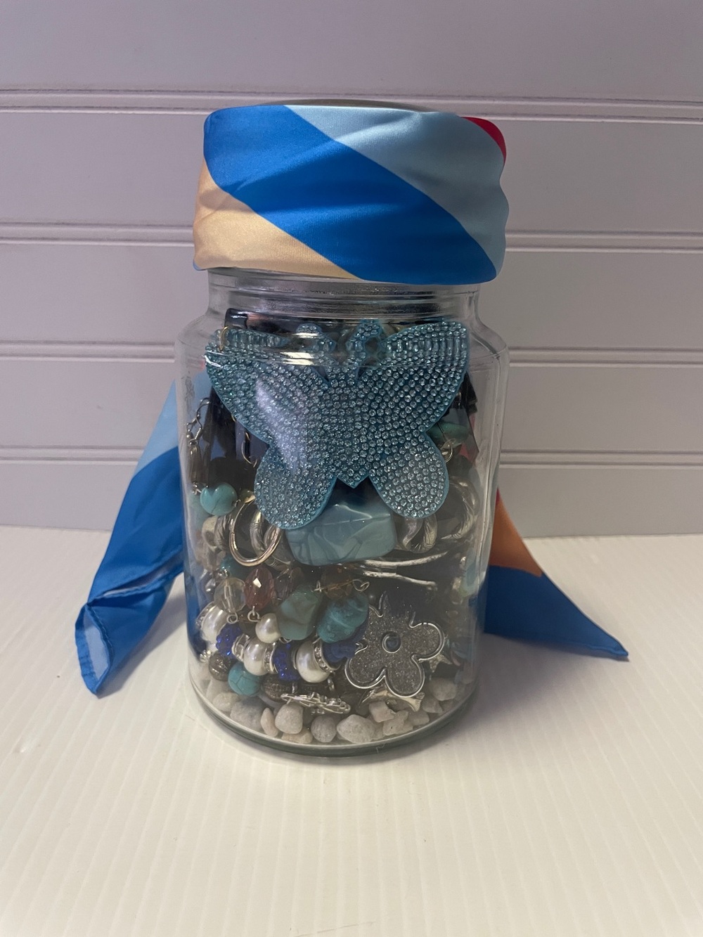 Mystery Jewelry Jar-Teal Summer.
